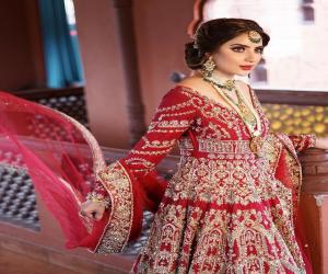 دلہن کے لباس میں صبور علی 
