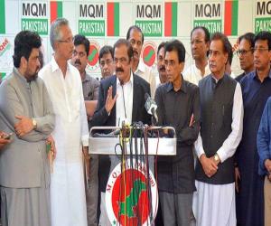 وفاقی وزیر داخلہ رانا ثنا اللہ کراچی میں ایم کیوایم  کے مرکز پہنچ گئے۔
