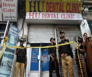 کراچی کے مصروف تجارتی علاقے صدر کے کلینک میں فائرنگ کا واقعہ۔