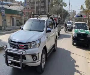 ڈی جی رینجرز کا  سیکیورٹی انتظامات کا جائزہ لینے کے لئے  مختلف علاقوں کا دورہ۔ 