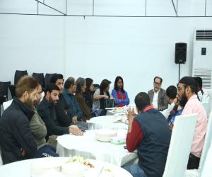 محمد احمد شاہ سے ایسوسی ایشن آف کراچی اسائنمنٹ ایڈیٹر زکے وفد کی ملاقات