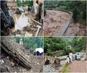 خیبرپختونخوا میں سیلاب کی تباہ کاریاں