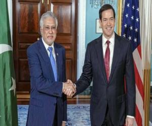 اسحاق ڈار اور امریکی وزیر خارجہ مارکو روبیو کی ملاقات، غزہ میں امن کی کوششوں پر تبادلہ خیال