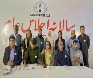 کراچی پریس کلب الیکشن 2025 دی ڈیموکریٹس پینل کا 18ویں مرتبہ کلین سویپ